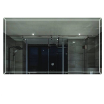Oglindă Fluminia, Palladio 90, dreptunghiulară 90 x 65cm, cu LED Ambiental Light, 3 culori, dezaburire